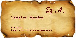 Szeiler Amadea névjegykártya